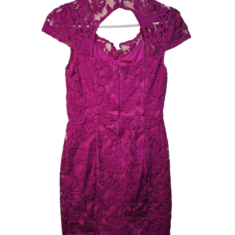 Nikibiki Pink Lace Overlay Dress Cap Sleeve Small Feminine Cottage Romantic